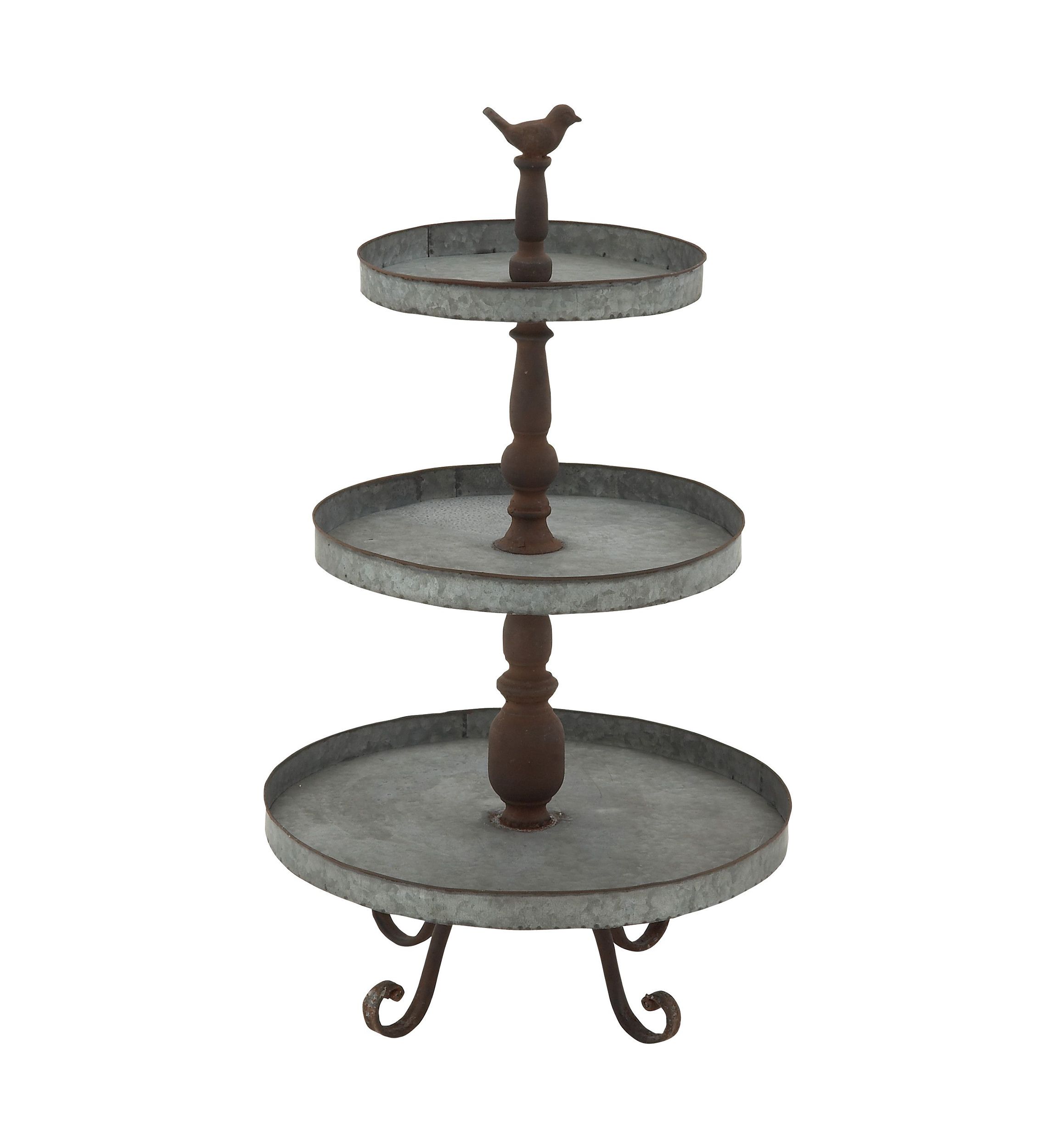 Farmhouse Metal Tiered Server