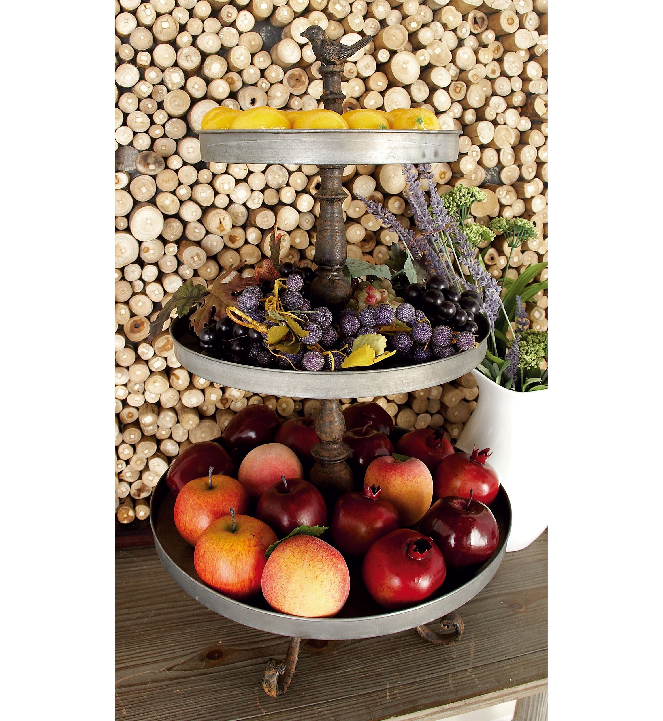 Farmhouse Metal Tiered Server
