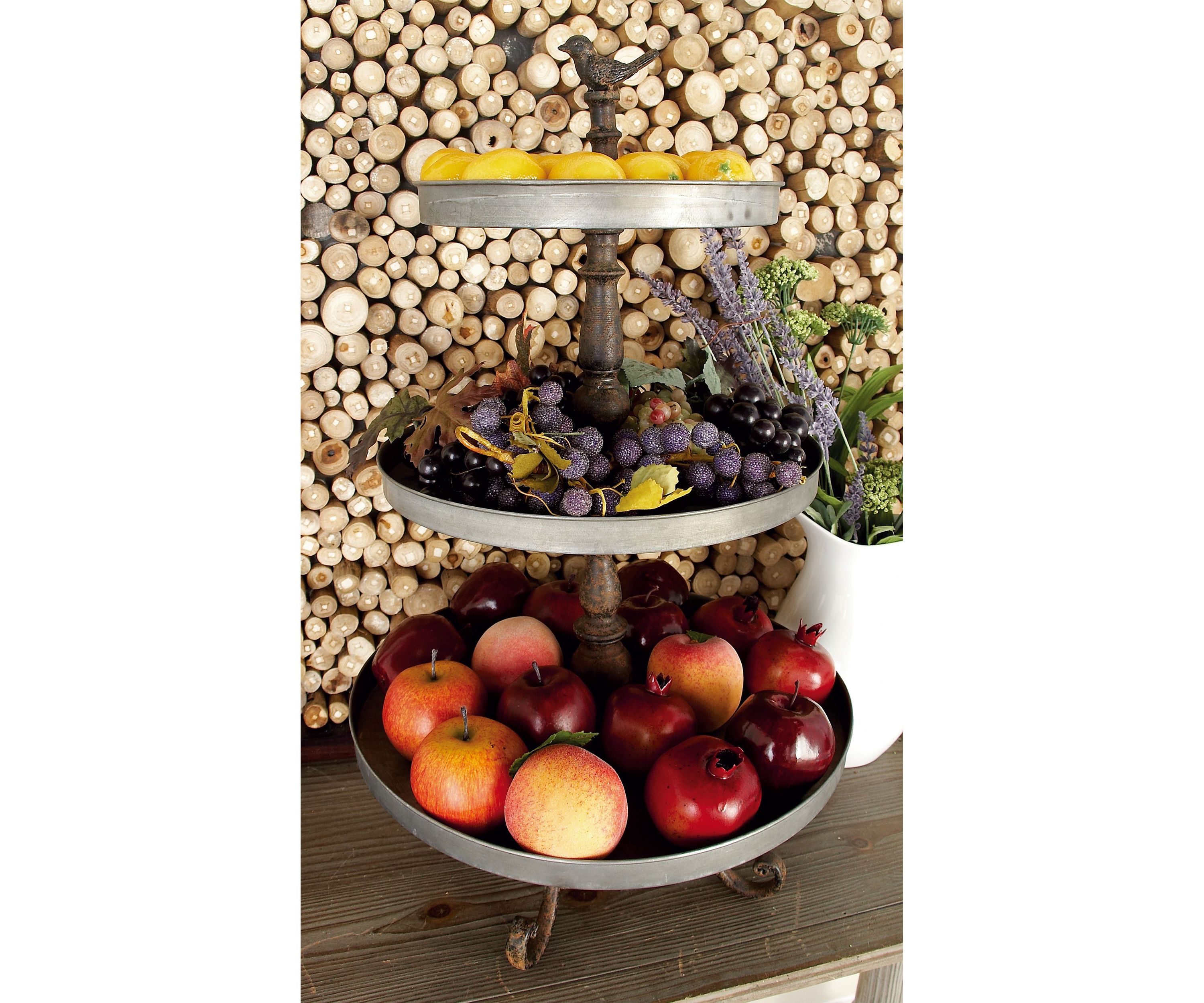 Farmhouse Metal Tiered Server