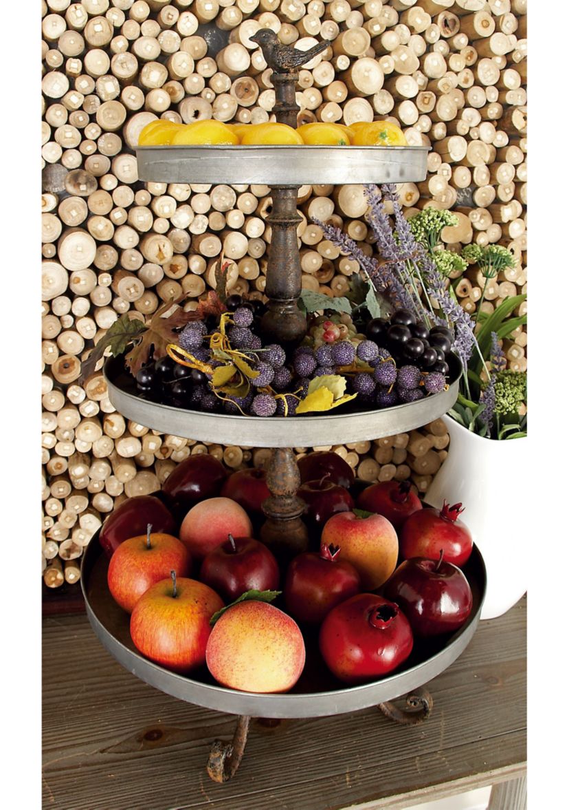 Farmhouse Metal Tiered Server