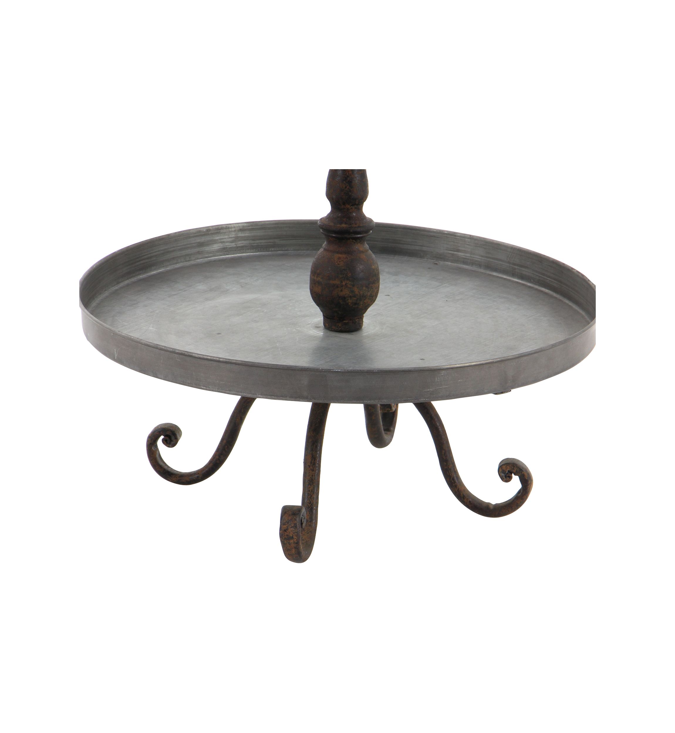Farmhouse Metal Tiered Server