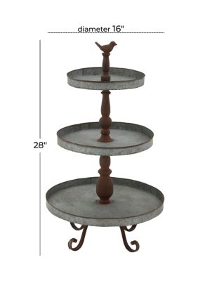 Farmhouse Metal Tiered Server