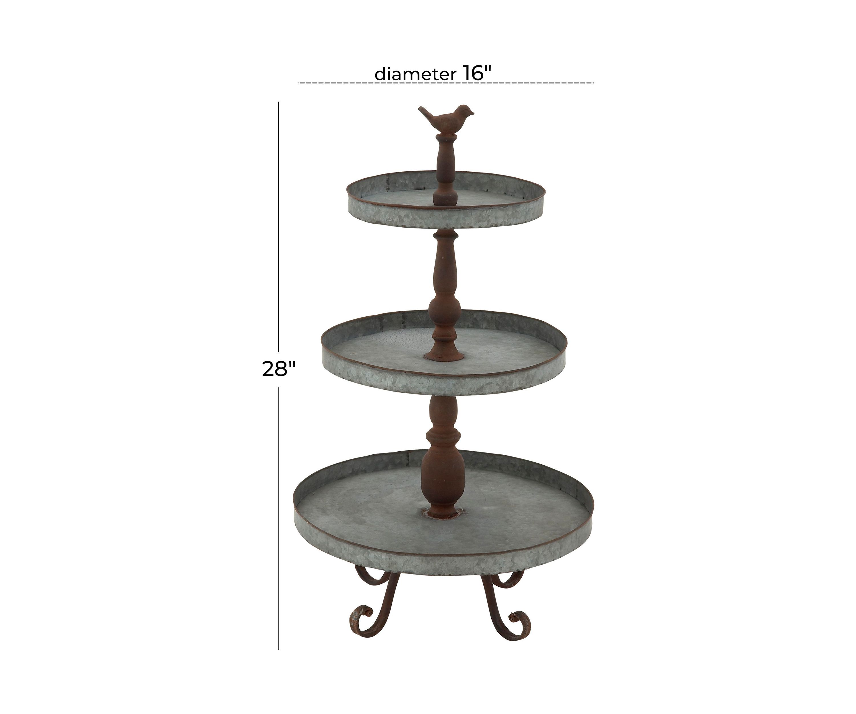 Farmhouse Metal Tiered Server