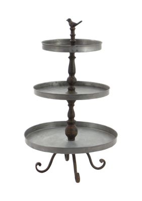 Farmhouse Metal Tiered Server