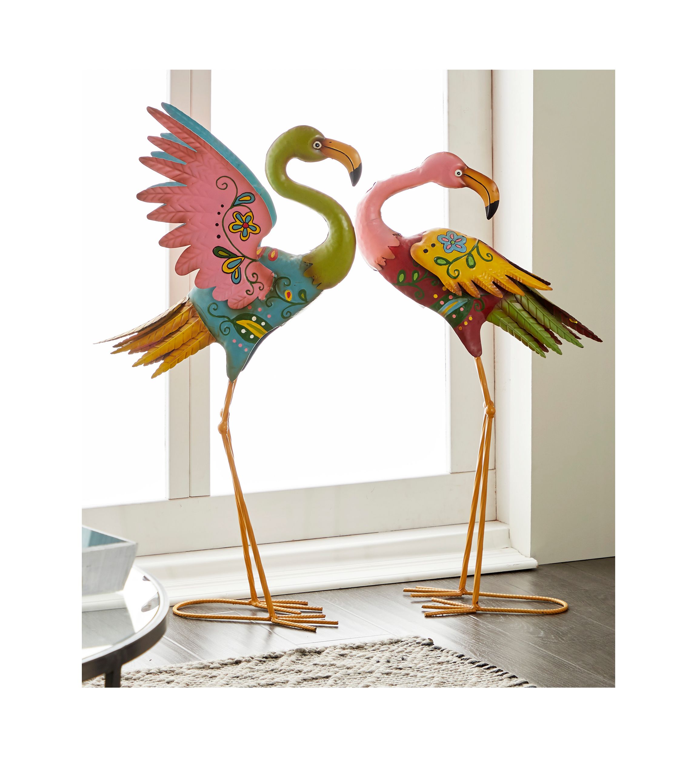 Coastal Metal Garden Sculpture - Set of 2