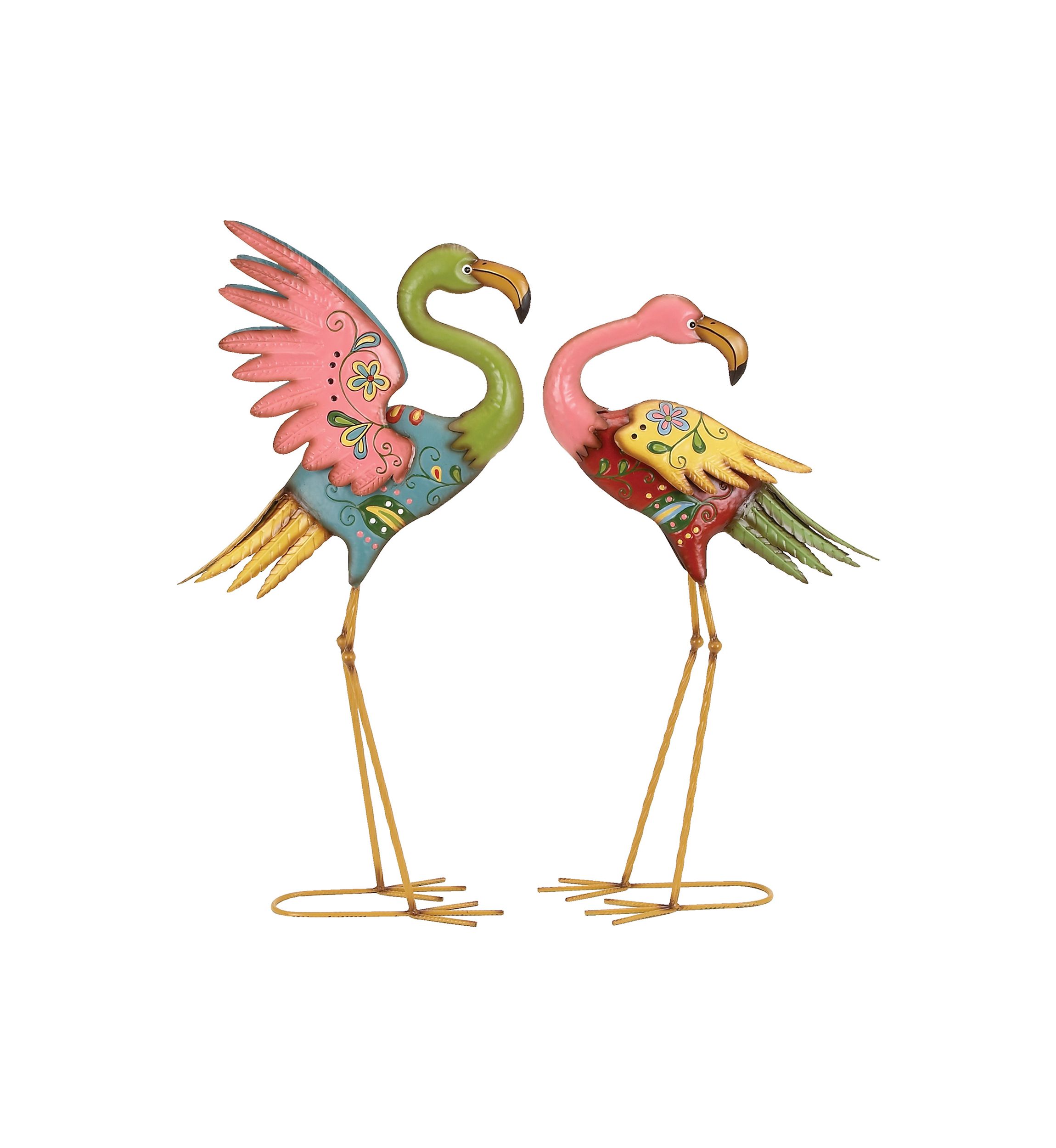 Coastal Metal Garden Sculpture - Set of 2