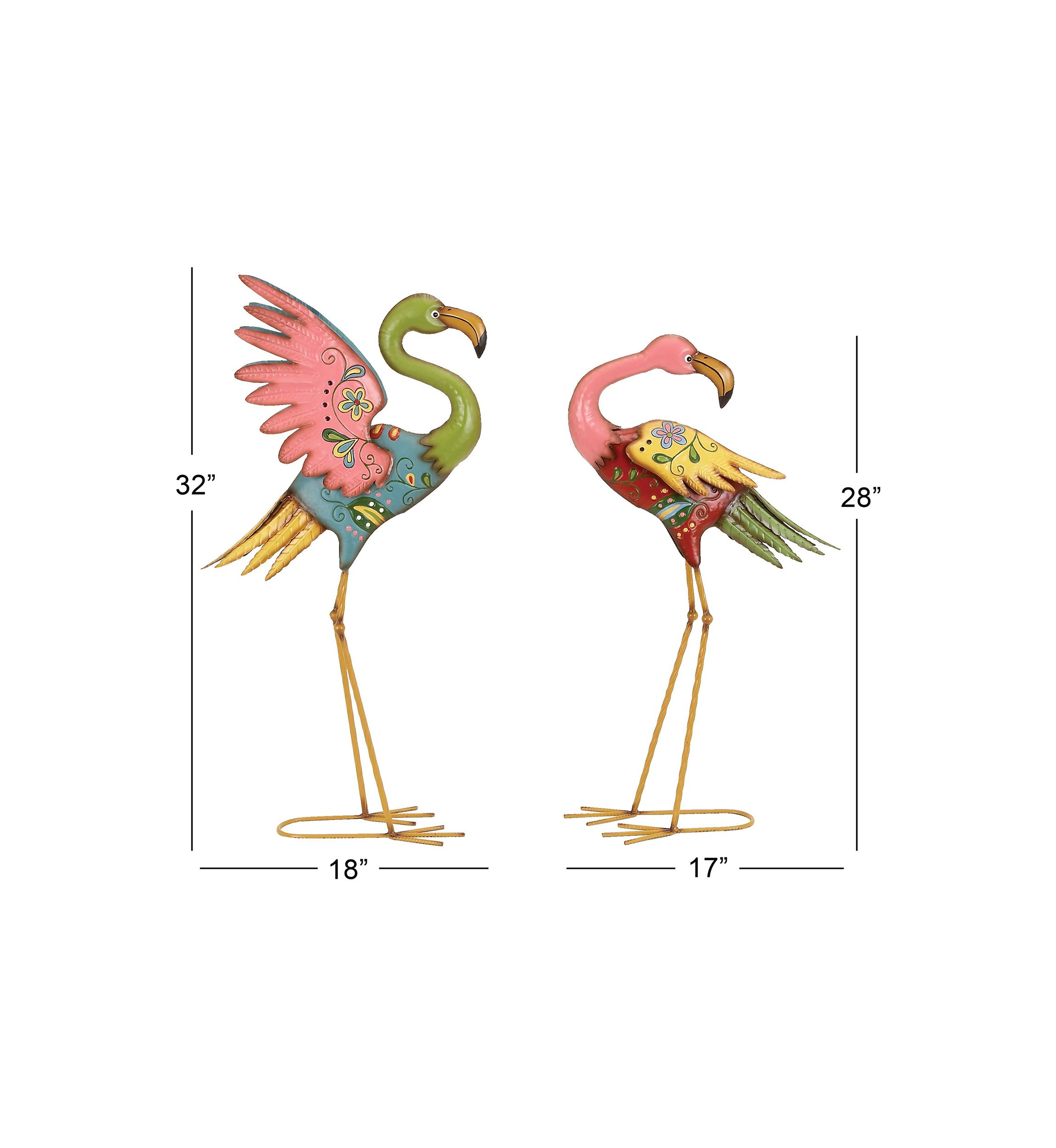 Coastal Metal Garden Sculpture - Set of 2