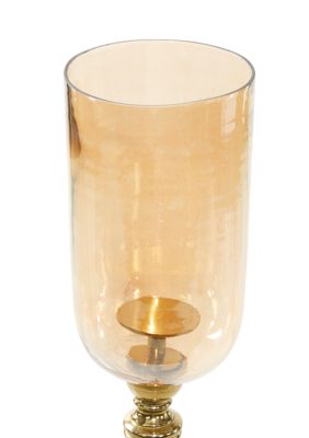 Traditional Aluminum Metal Hurricane Lamp