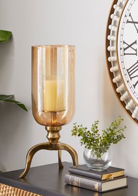 Traditional Aluminum Metal Hurricane Lamp