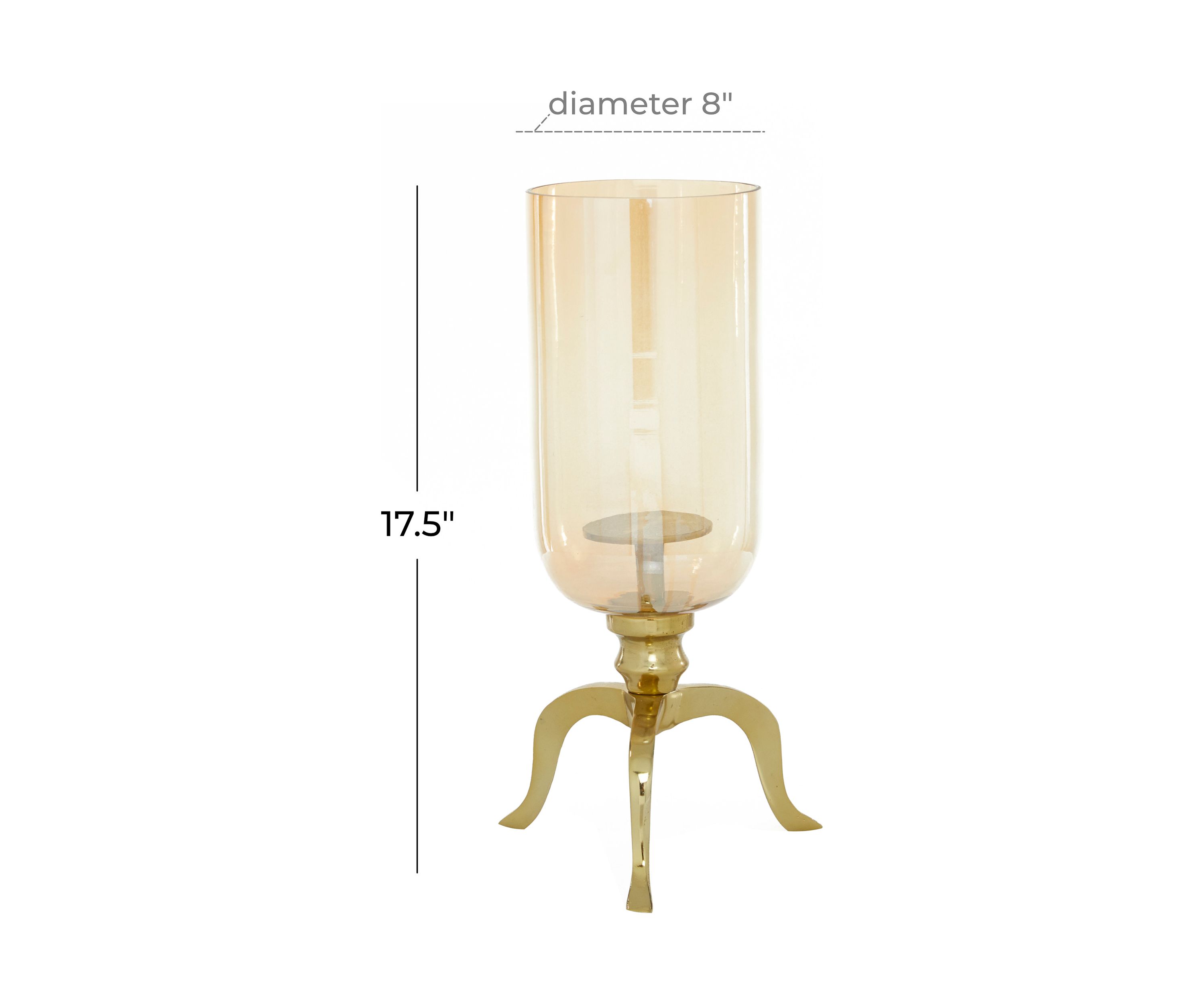 Traditional Aluminum Metal Hurricane Lamp