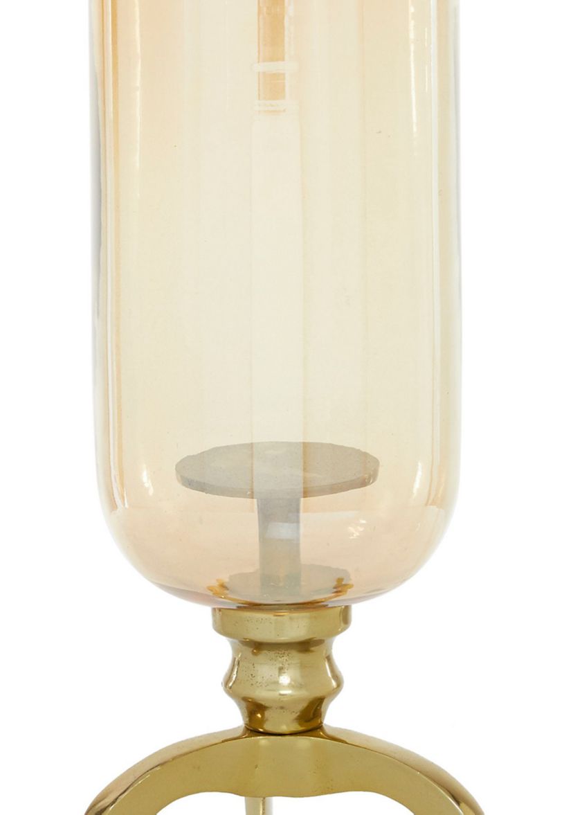 Traditional Aluminum Metal Hurricane Lamp