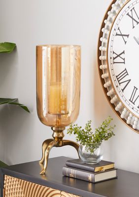 Traditional Aluminum Metal Hurricane Lamp