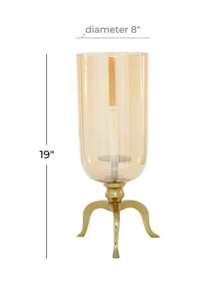 Traditional Aluminum Metal Hurricane Lamp