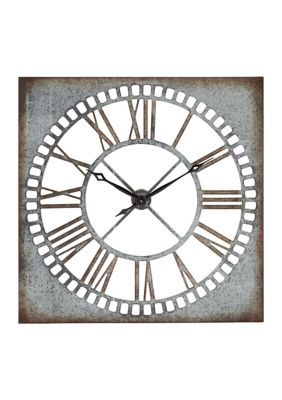 Farmhouse Metal Wall Clock