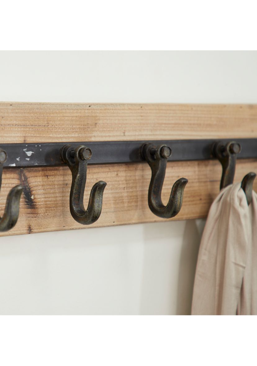Industrial Wood Wall Hook