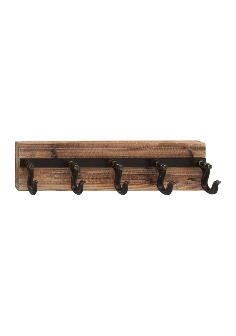Industrial Wood Wall Hook