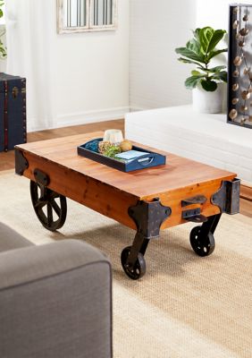 Industrial Wood Coffee Table