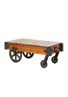 Industrial Wood Coffee Table