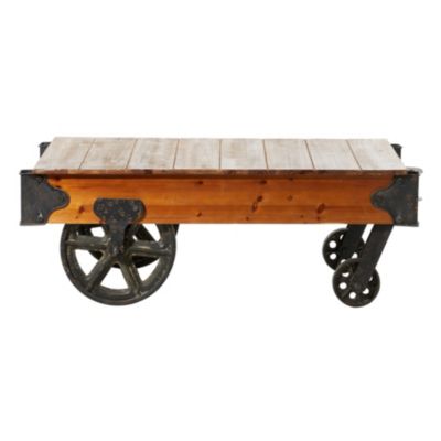 Industrial Wood Coffee Table