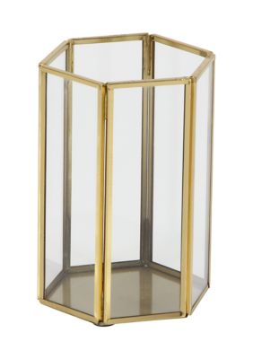 Modern Glass Candle Lantern - Set of 3