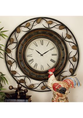 Rustic Metal Wall Clock