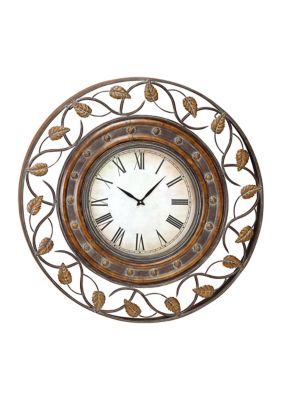 Rustic Metal Wall Clock