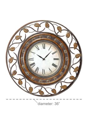 Rustic Metal Wall Clock