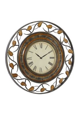 Rustic Metal Wall Clock