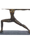 Brass Polystone Modern Sculpture - Yoga
