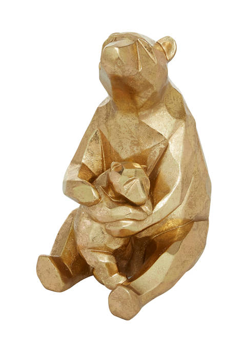 Cosmoliving by Cosmopolitan Resin Modern Bear Sculpture