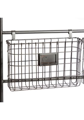 Industrial Metal Magazine Rack Holder