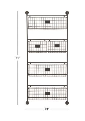 Industrial Metal Magazine Rack Holder