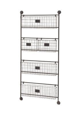 Industrial Metal Magazine Rack Holder