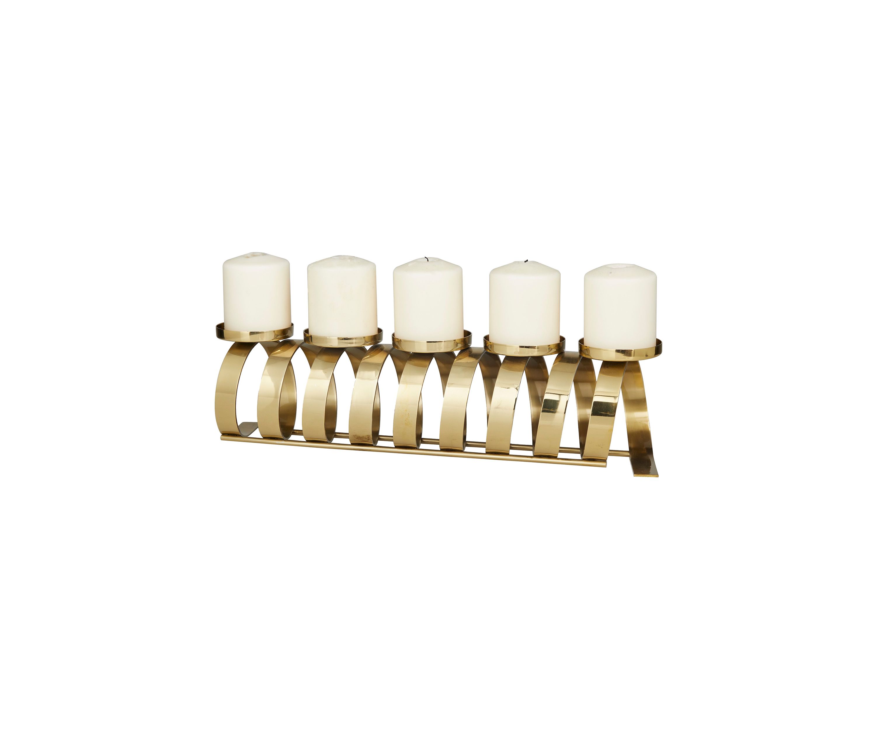 Contemporary Stainless Steel Metal Candle Holder