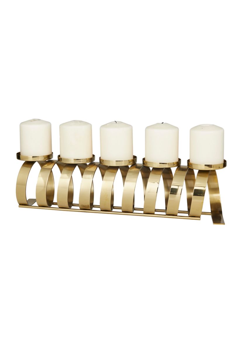 Contemporary Stainless Steel Metal Candle Holder