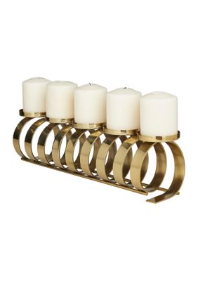 Contemporary Stainless Steel Metal Candle Holder