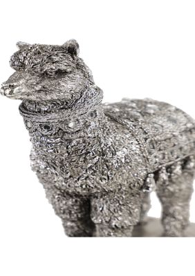 Set of 2 Resin Eclectic Llama Sculptures 