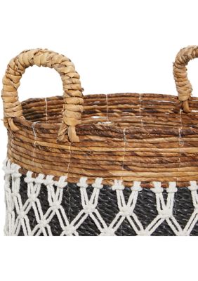 Banana Leaf Natural Storage Basket - Set of 2