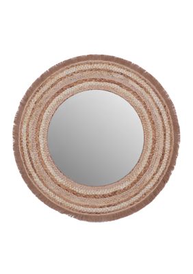 Bohemian Wooden Wall Mirror