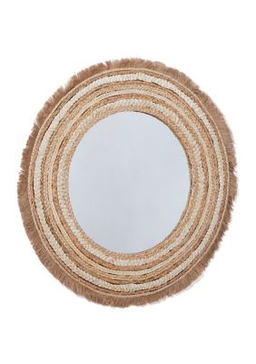 Bohemian Wooden Wall Mirror