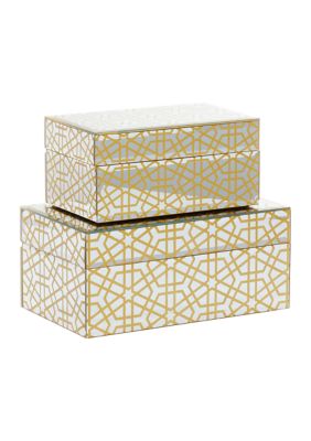 Glam Wooden Box - Set of 2