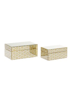 Glam Wooden Box - Set of 2