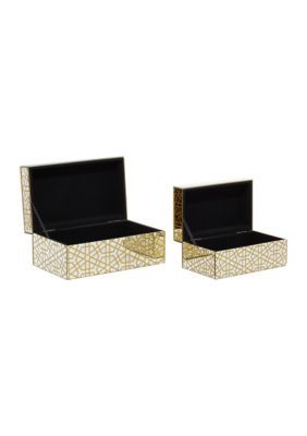 Glam Wooden Box - Set of 2