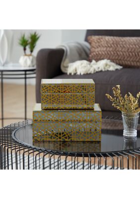 Glam Wooden Box - Set of 2