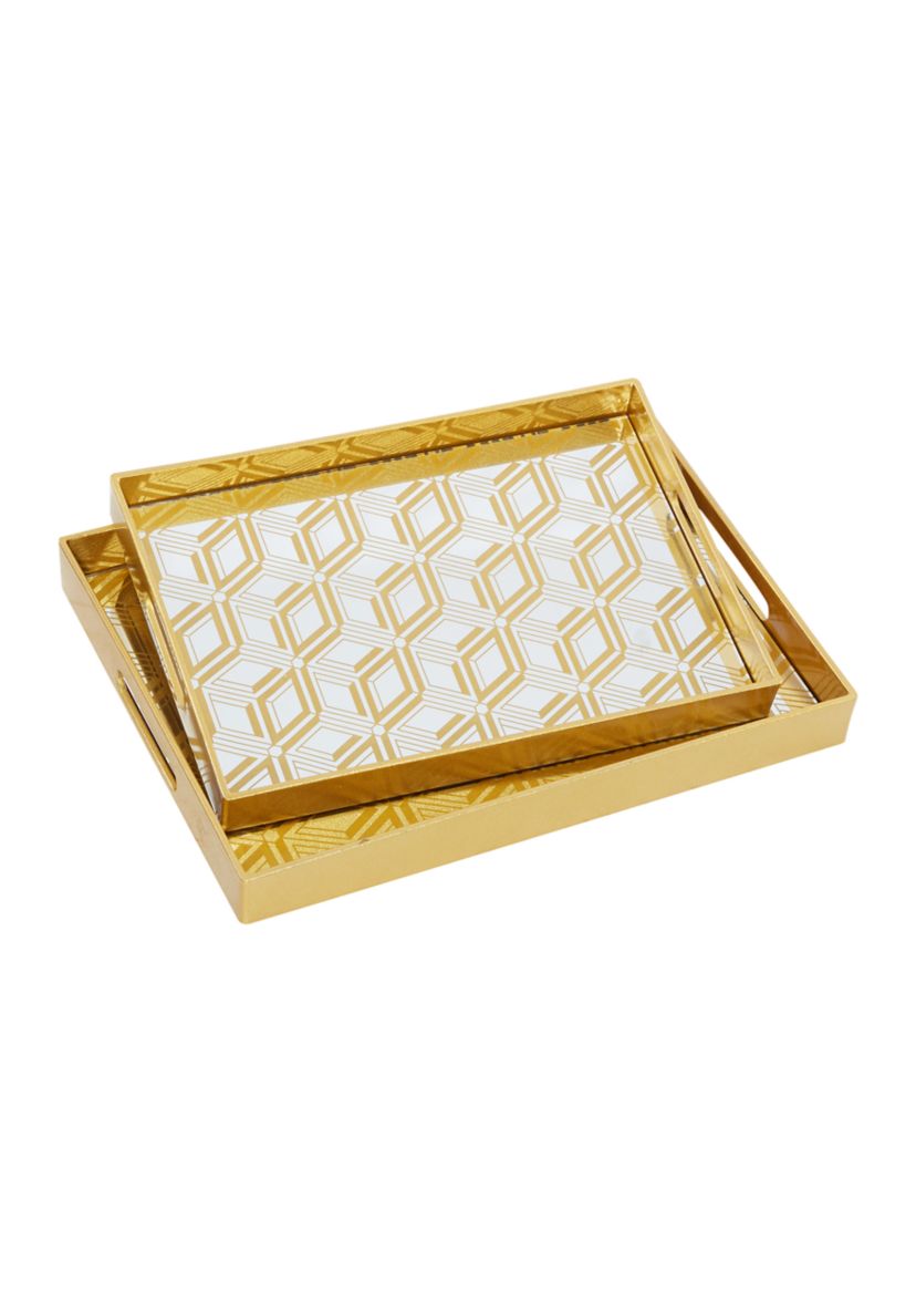 Glam Plastic Tray - Set of 2
