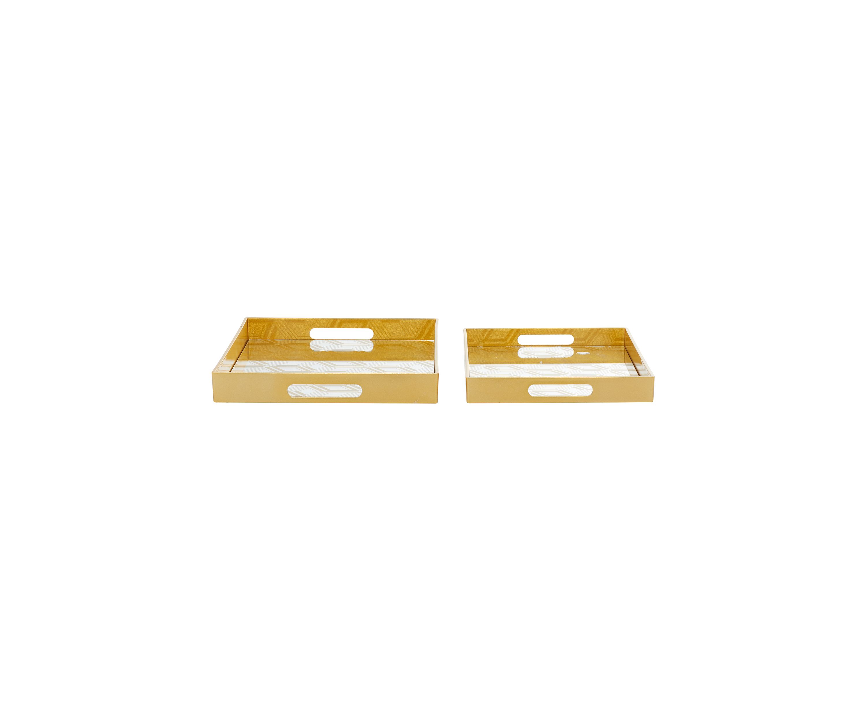 Glam Plastic Tray - Set of 2
