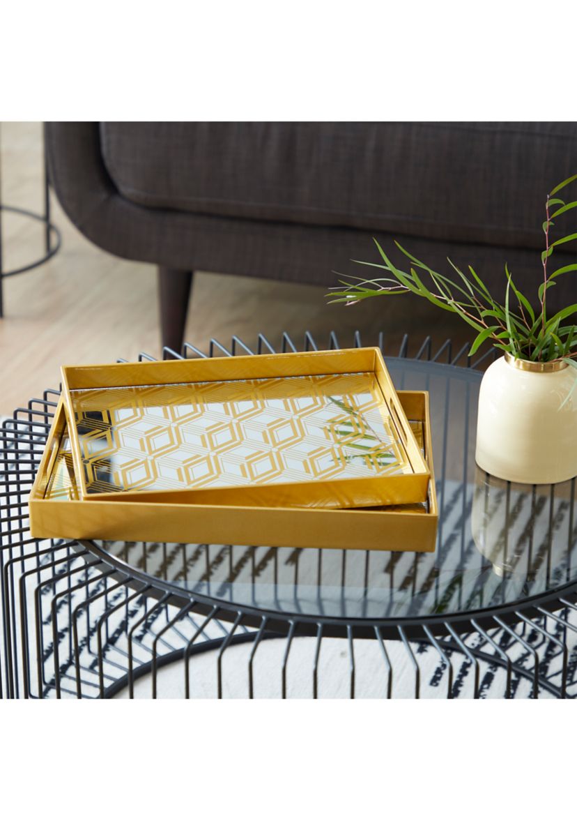Glam Plastic Tray - Set of 2