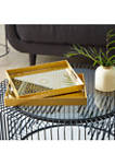 Gold Plastic Glam Tray - Set of 2