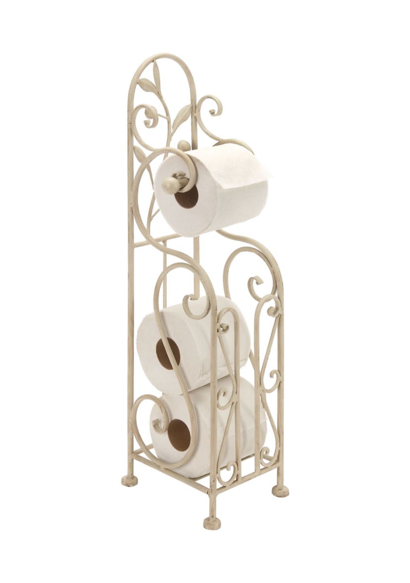 Traditional Metal Toilet Paper Holder