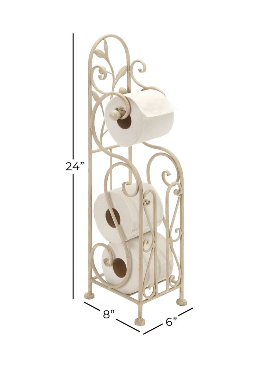 Traditional Metal Toilet Paper Holder